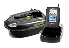 Кораблик для прикормки Сarpboat Mini Carbon + Эхолот TF640 GPS